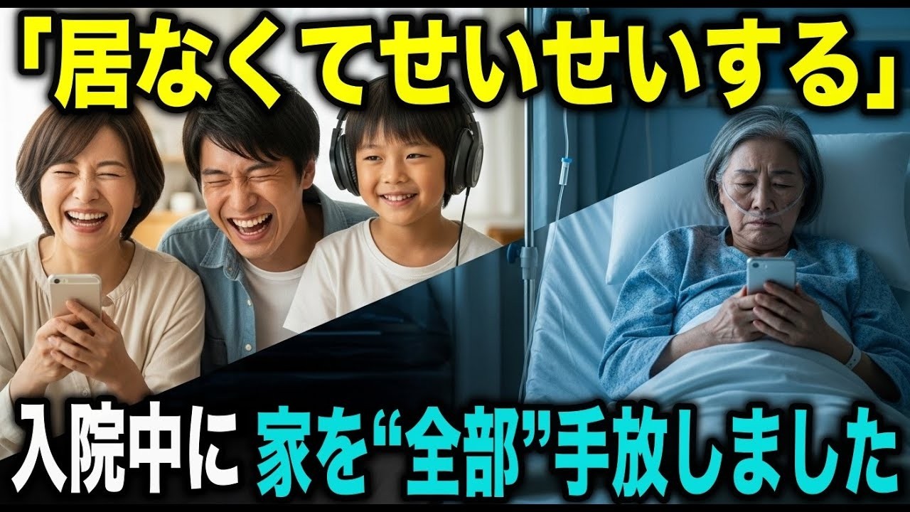 「居なくてせいせい」と笑った家族へ——入院中の私は黙って“家を売りました”