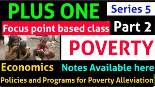 Focus Area 2021 | Plus one Economics | Poverty | policies and Programs for Poverty Alleviation screenshot 1