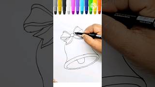 Christmas bell drawing| #christmas #bell #drawing screenshot 5