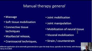 The future of manual therapy