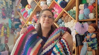 Crochet Scrappy Yarn Blankets