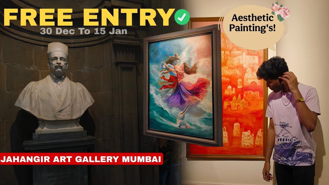 Jahangir art gallery mumbai 😍 #mumbai - YouTube