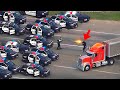 Craziest High Speed Semi Truck Chases Caught On Dashcam 
