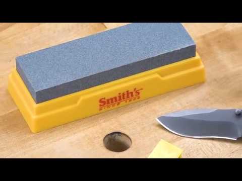 Smith’s 50556 4 in. Natural Arkansas Sharpening Stone w/Cover