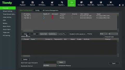 HOW TO ADD ONVIF IP CAMERA IN TIANDY NVR