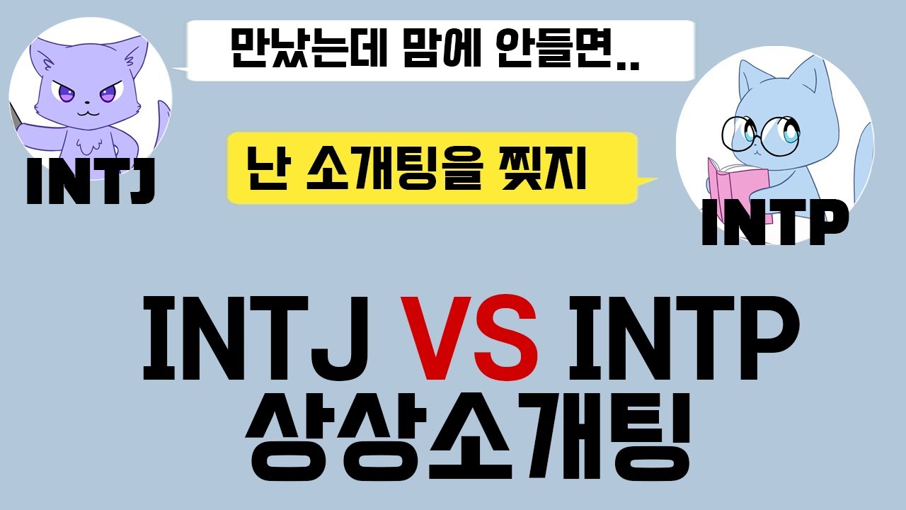 INTP과 INTJ의 소개팅은 이렇습니다 I MBTI VS문답