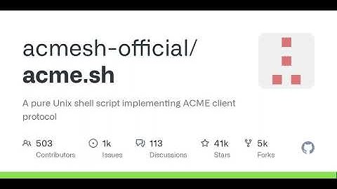GitHub - acmesh-official/acme.sh: A pure Unix shell script implementing ACME client protocol