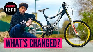 How Have Modern Downhill Bikes Changed? Ft. Rachel Atherton | Retro Vs Modern DH Bikes