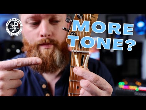 Guitar nut materials tone test