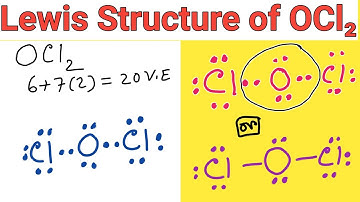 Lewis structure of OCl2 (Dichlorine monoxide)