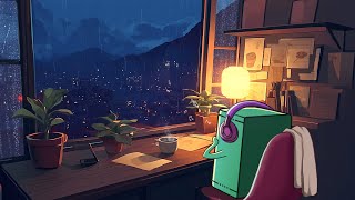 90's rainy night - lofi rain - lofi hiphop [ beat to relax/ calm/heal ]