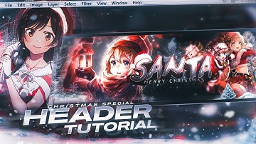 How To Make Anime Header On Android/Ios | Christmas Theme Header🎄[ Ibispaint X Tutorial ]