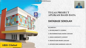 Presentasi kel.4 - Database Sekolah (Project Aplikasi Basis Data)
