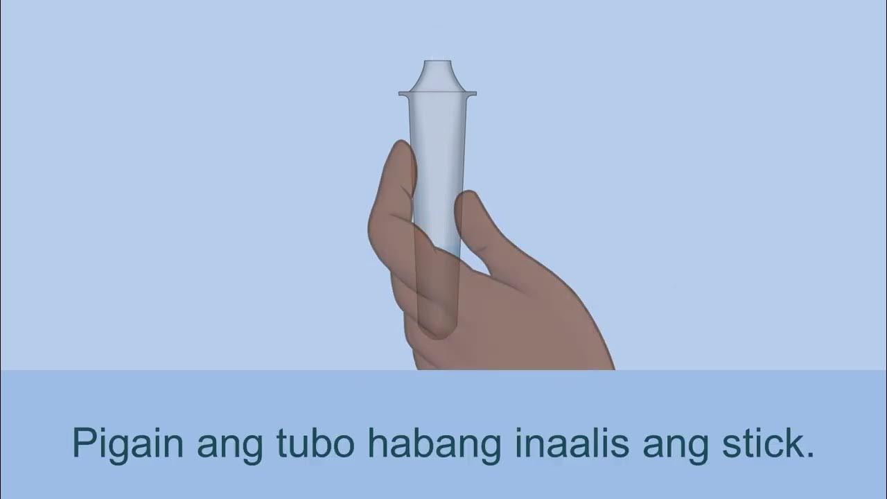 How to do a nasal rapid antigen test Tagalog YouTube