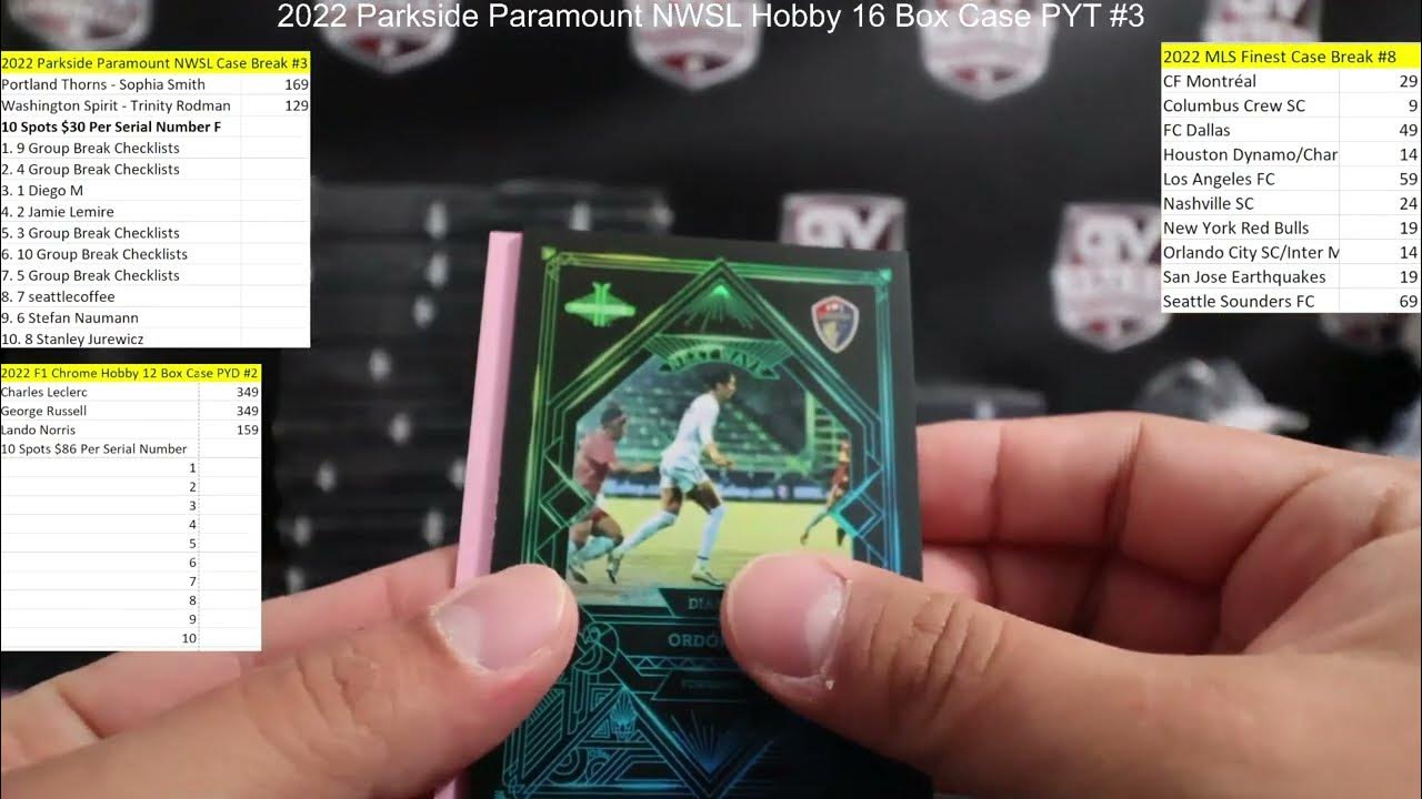 2022 Parkside Paramount NWSL Hobby 16 Box Case PYT 3 YouTube