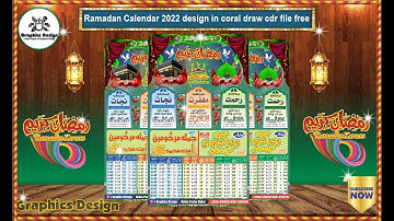 Ramadan Calendar 2022 design in coral draw cdr file free # Graphics Design