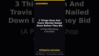 3 Things Ryan And Travis Wanted Nailed Down Before They Bid (A Post-Workshop Checklist) #Shorts
