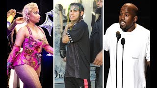 Nicki Minaj Dressing Room gets SHOT UP at 6ix9ine Music Video Shoot. Kanye Was Also There.