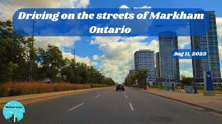 Driving on the streets of Markham Ontario – Aug 11, 2023