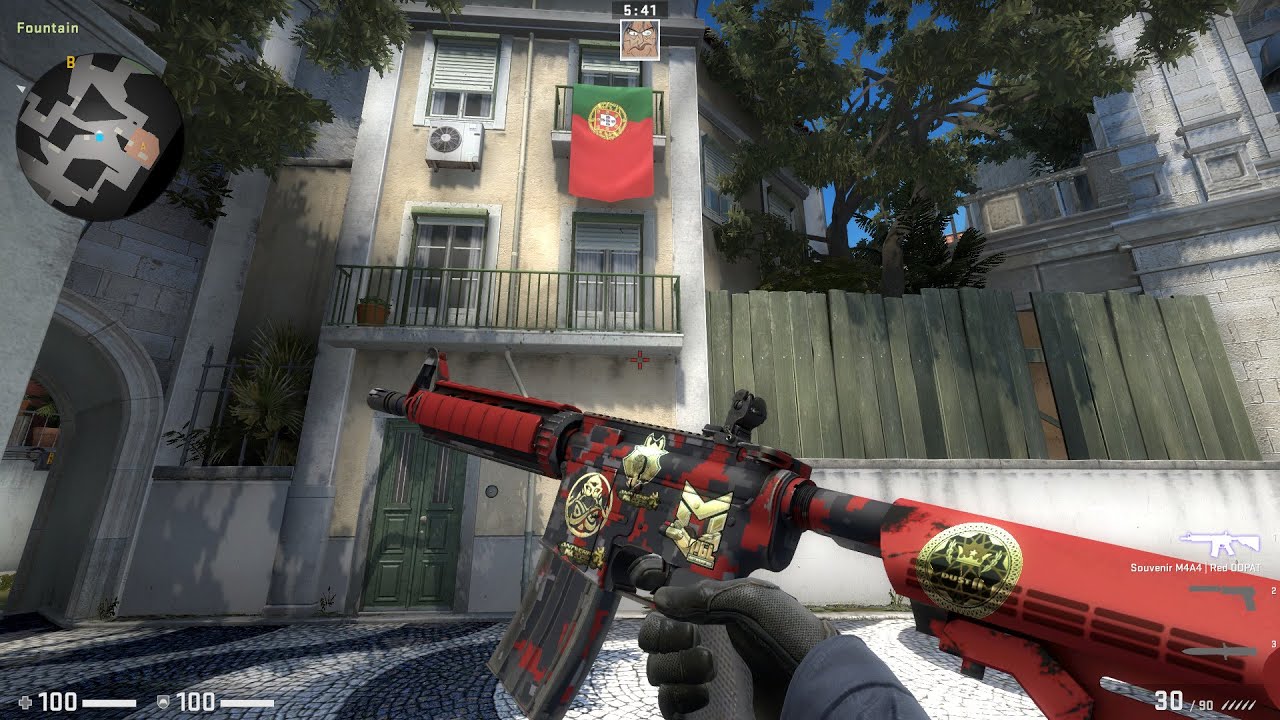 CSGO Souvenir M4A4 Red DDPAT Minimal Wear - YouTube