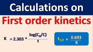 Calculations on first order kinetics