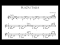 Máximo Diego Pujol - Plaza Italia for Guitar (Score video)