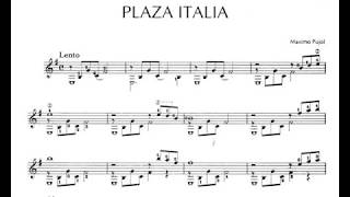 Máximo Diego Pujol - Plaza Italia for Guitar (Score video) chords