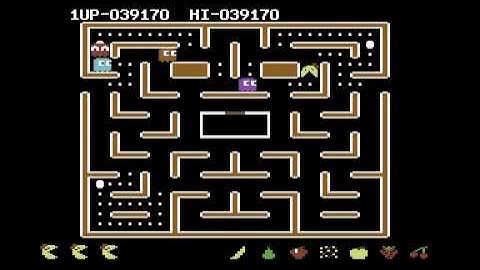 C64 Commodor 64 MS PAC MAN Vintage Gaming 1984