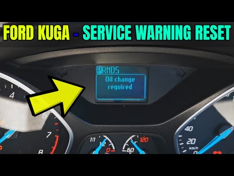 Oil Change Required Reset - Ford Kuga - How To DIY