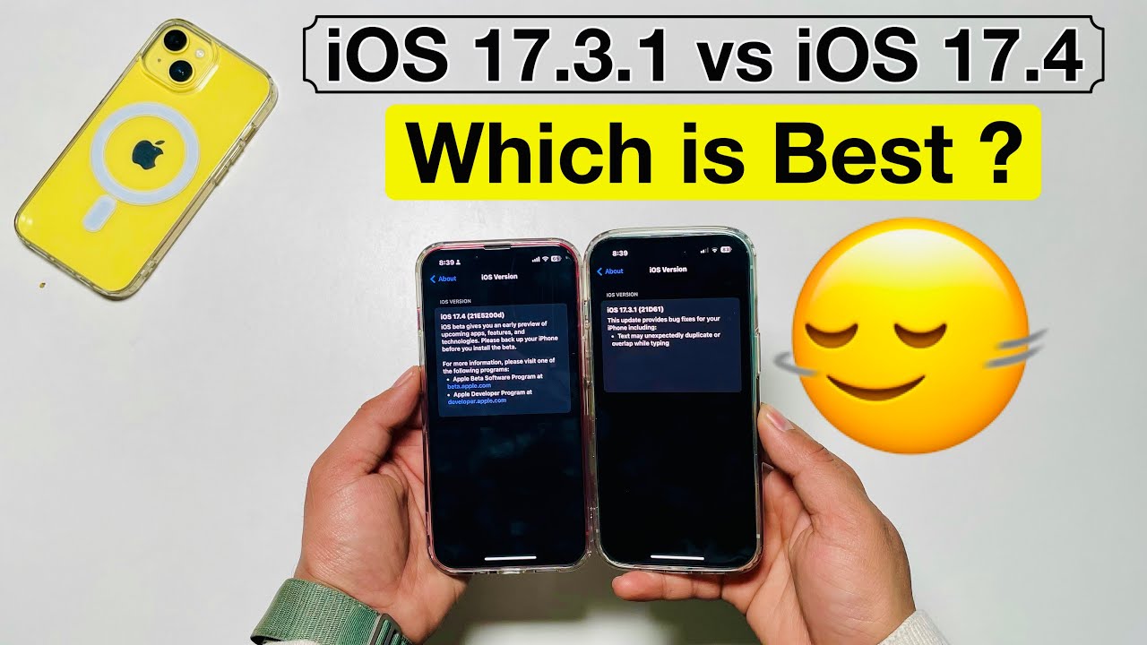 iOS 17.3.1 vs iOS 17.4 || Which is Best || Shocking Results 😯 - YouTube