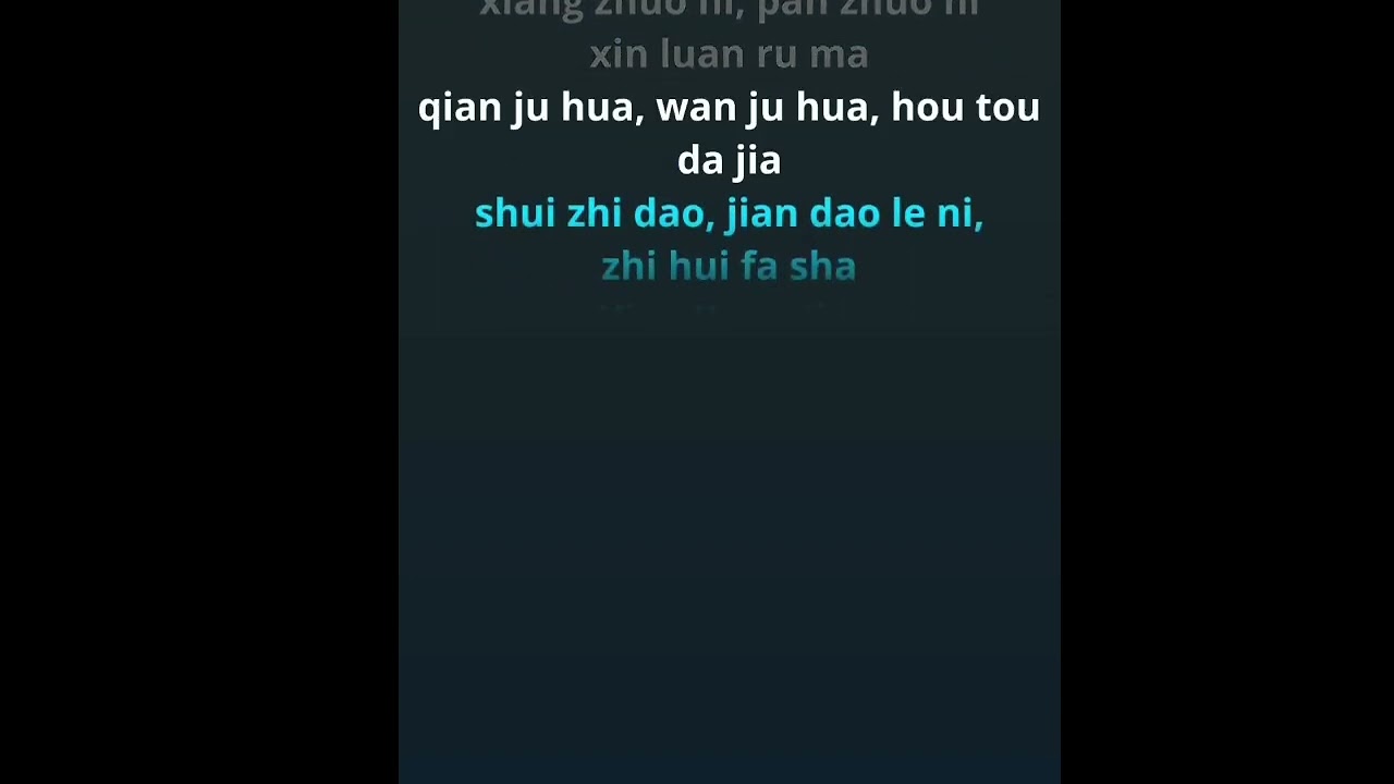 KARAOKE xiao yuan jia 小冤家 by Vicky Zhao 赵薇 SMULE no vocal