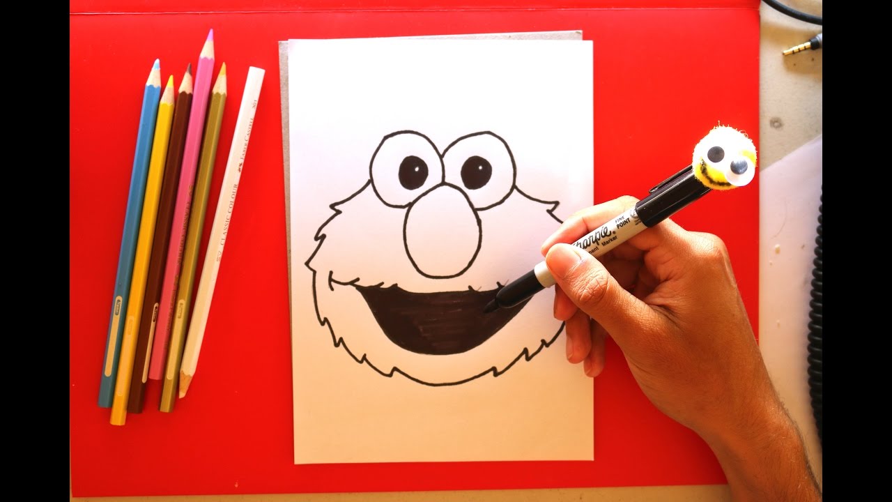 How to Draw Elmo Easy Drawings Step by Step - YouTube