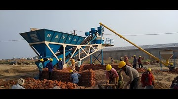 concrete batching plant working video | Fully Automatic PLC Control operation | Navya Equipments