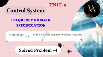 Solved Problem -4 | Frequency Domain Specification | Control System | Vijaya Academy |