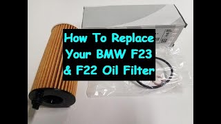 How to Change BMW F22 / F23 Oil Filter