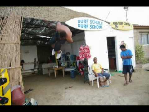 Kitesurf lesson: handlepass training.
