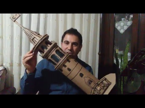 Galata kulesi maketi kartondan nasıl yapılır? - Galata tower model/Hasanoğlan/Elmadağ - Diy