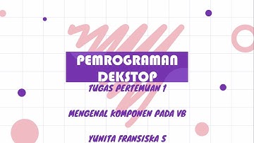 Dasar Visual Basic Menggunakan Visual Studio 2019