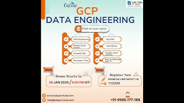 GCP Data Engineering - New Batch | Kalyan IT Hub