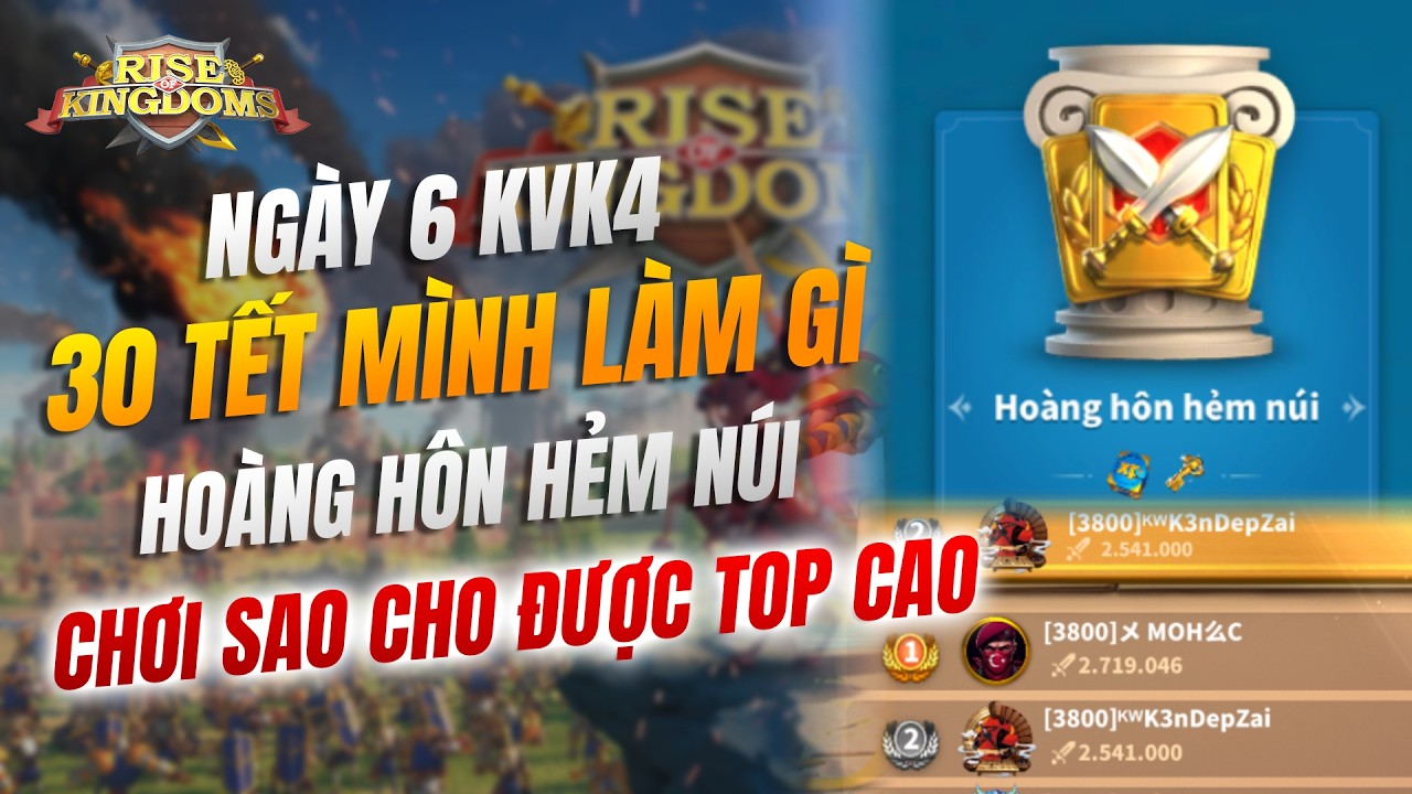 Hoàng hôn hẻm núi - nên xếp sao cho mạnh - 30 tết rồi đó anh em