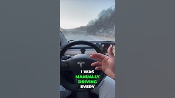 Morning Commute Made Effortless 🚗💨 - Tesla Autopilot in Action! 🌅