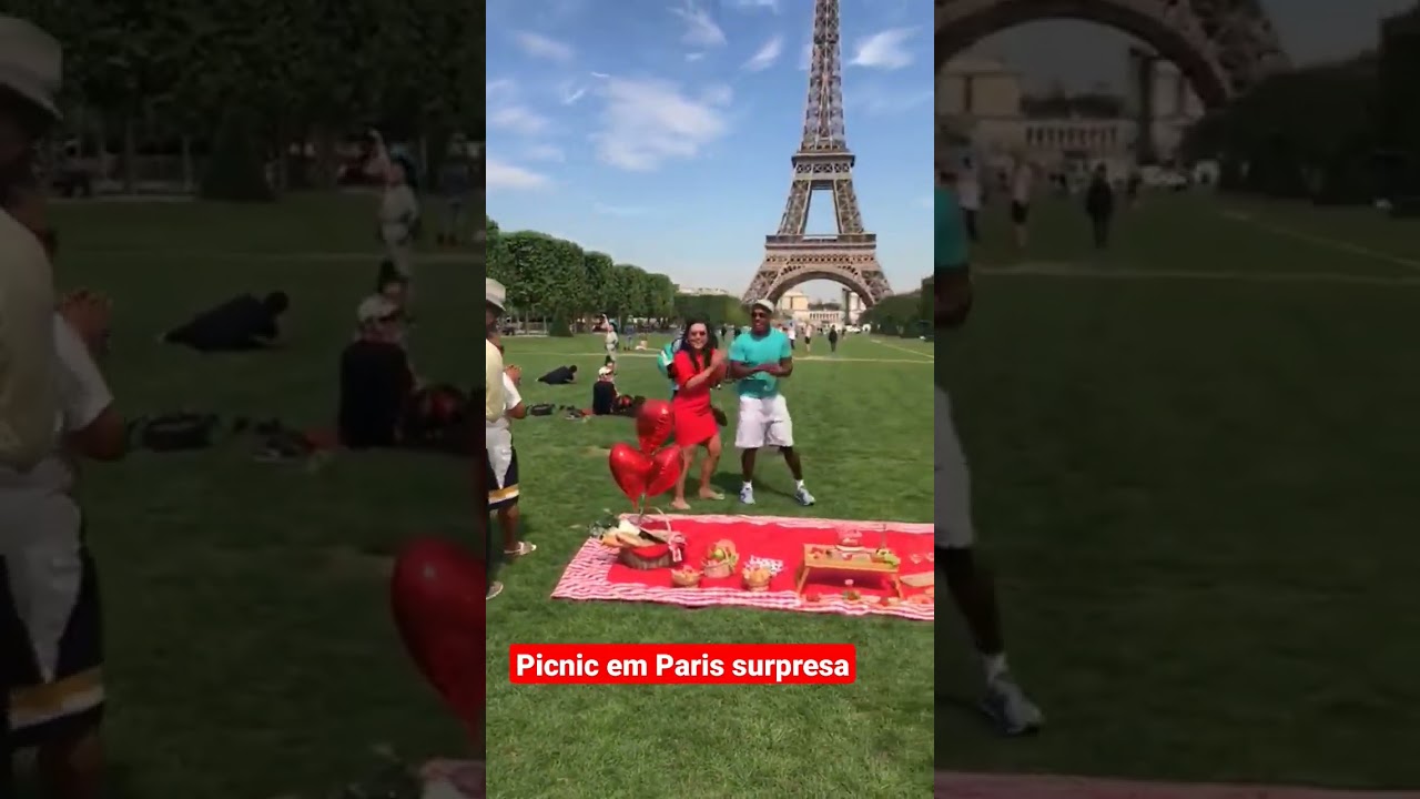 Picnic em Paris aniversário surpresa 