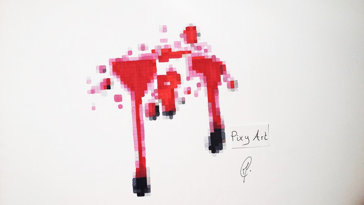 ⁣Realistic Handmade Pixel Art - Drops of Blood