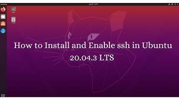 Enable ssh on Ubuntu 20.04