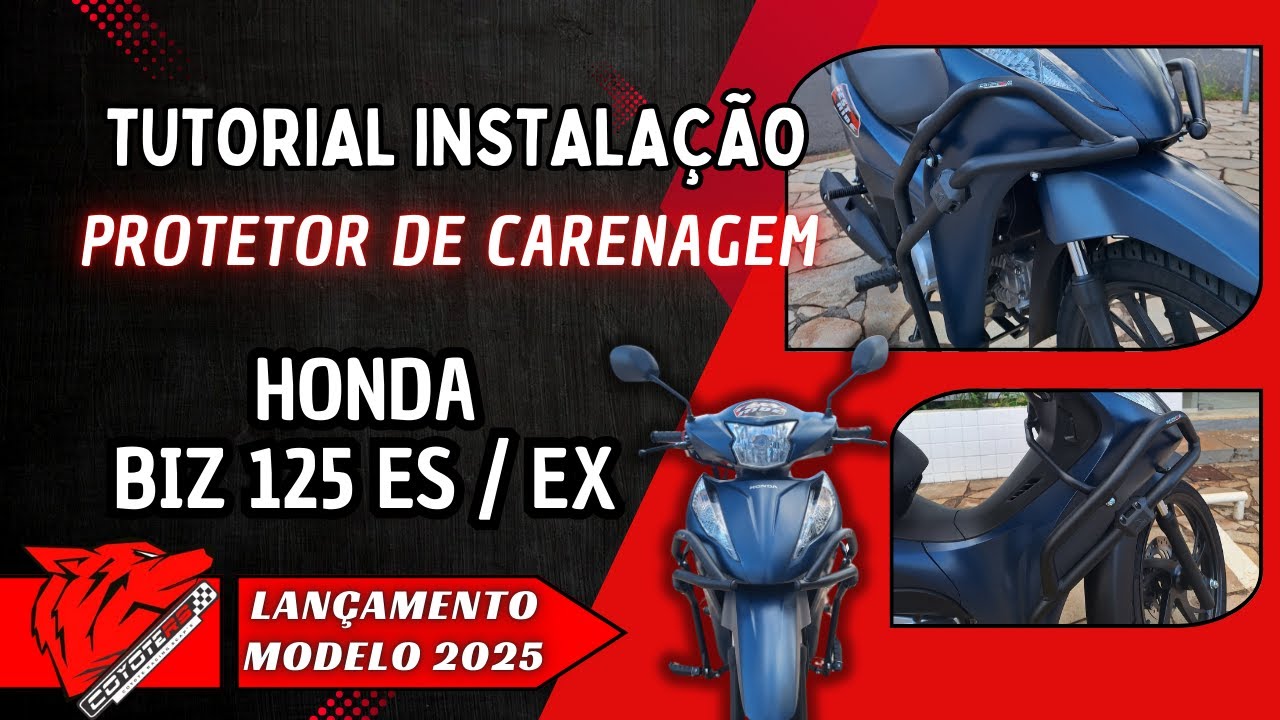 Protetor de Carenagem Honda Biz 125 ES / EX 2025 - PM109