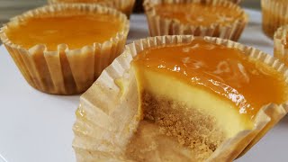 [SUB] Graham Flan Cupcakes❗ | No Bake, No Oven, No Steam, No Mixer | ASMR