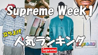 【Supreme】Week1 立ち上げ人気アイテムランキング！ シュプリーム '22S/S