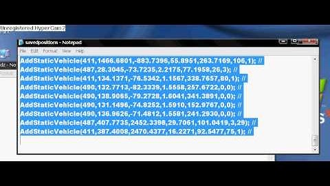 Pawno Howto 2: Adding Cars And Classes(SAMP)