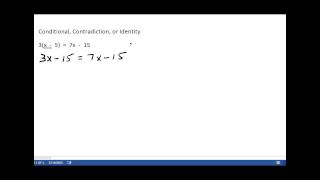 Conditional Equation