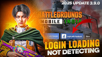 BGMI FACEBOOK LOGIN LOADING FIX🔥LOGIN NOT DETECTING THROUGH APP 3.9.0 UPDATE BGMI LOGIN LOADING FIX